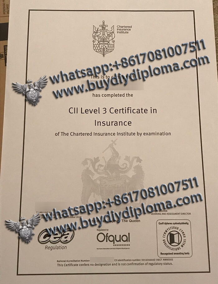 How to order a phony Chartered Insurance Institute (CII) certificate in London? Chartered-Insurance-Institute-certificate-3