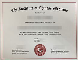 Chi institute of chinese medicine certificate