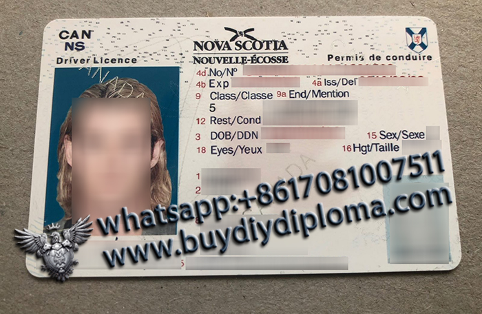 Nova Scotia (NS) Scannable drivers license