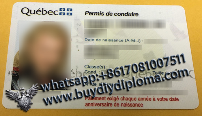 Quebec (QC) old Scannable Drivers License