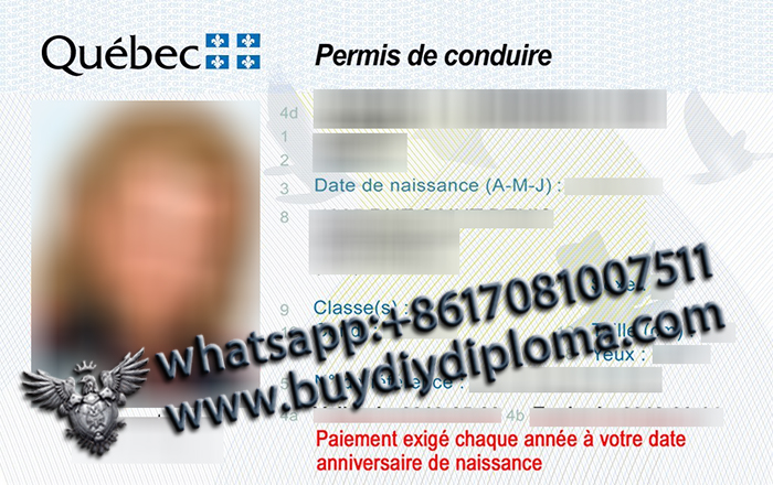 Quebec (QC) old Scannable Drivers License