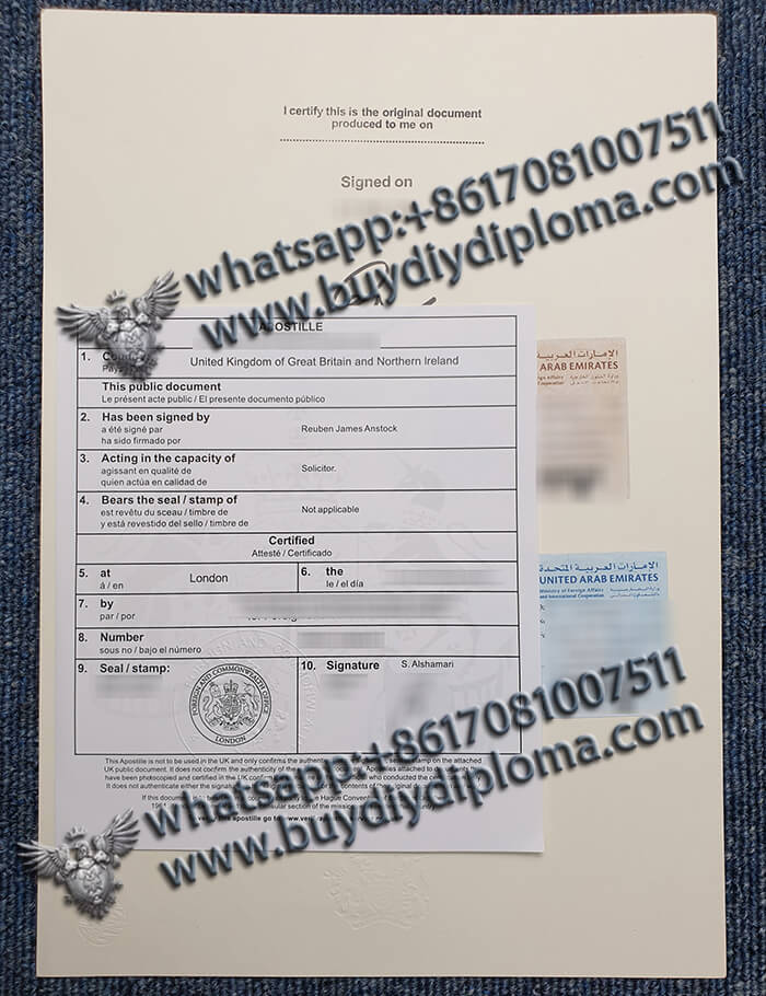 United Arab Emirates Diploma Apostille