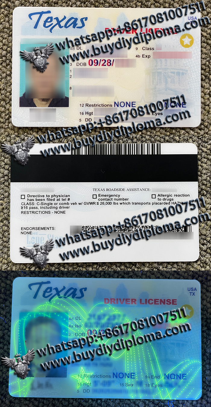 Texas scannable Driver License