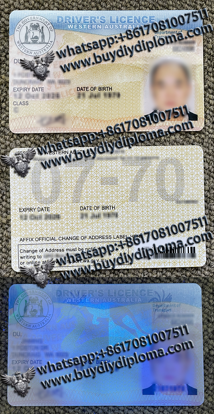 Western Australia Driver's License Western Australia Driver's License