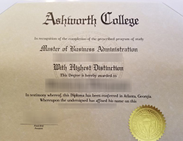 Ashworth College degree