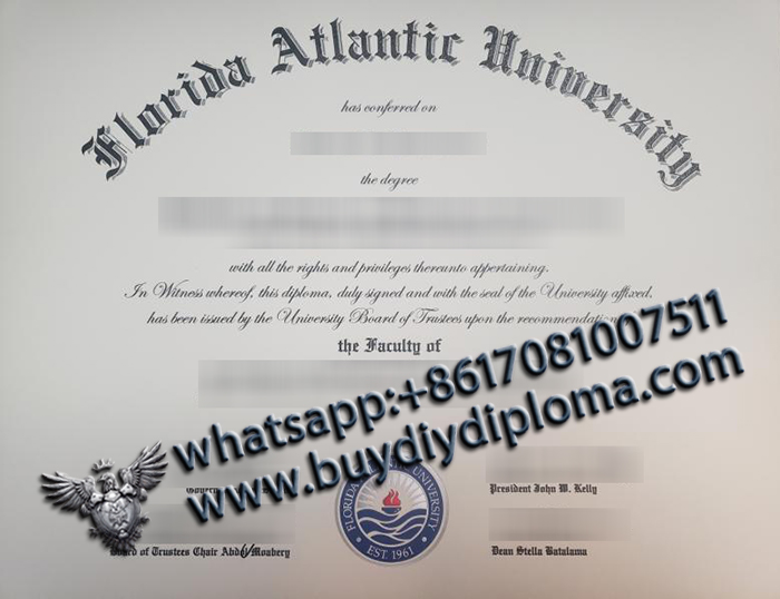 Florida Atlantic University degree Florida Atlantic University degree