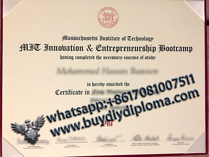 Massachusetts Institute of Technology (MIT) certificate