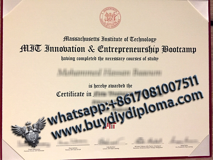 Massachusetts Institute of Technology (MIT) certificate Massachusetts Institute of Technology (MIT) certificate