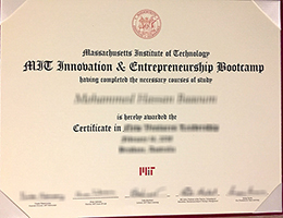 Massachusetts Institute of Technology (MIT) certificate