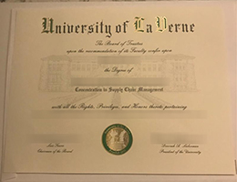 University of La Verne degree