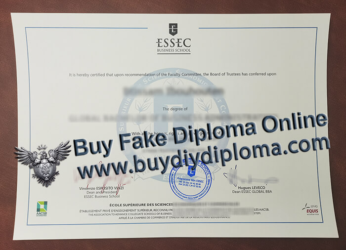  ESSEC Business School diploma 