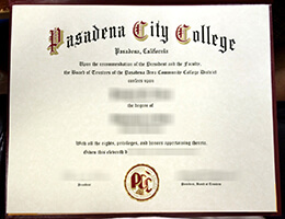 Pasadena City College diploma, PCC diploma, PCC degree