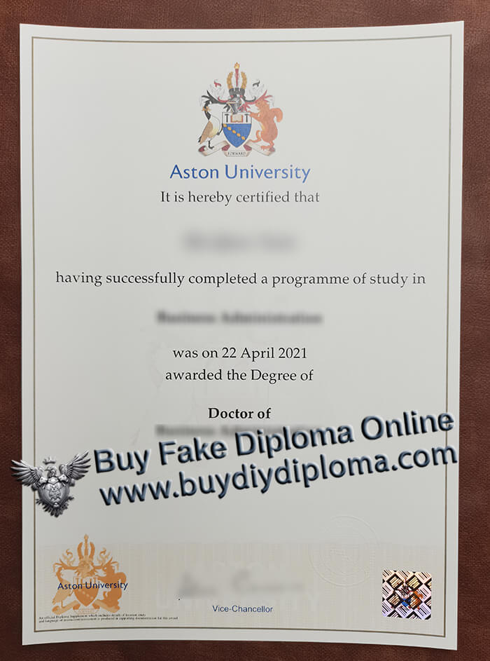 fake Aston University degree