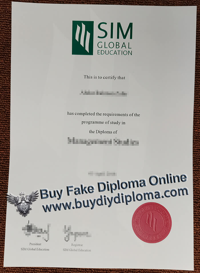 SIM Global Education diploma 