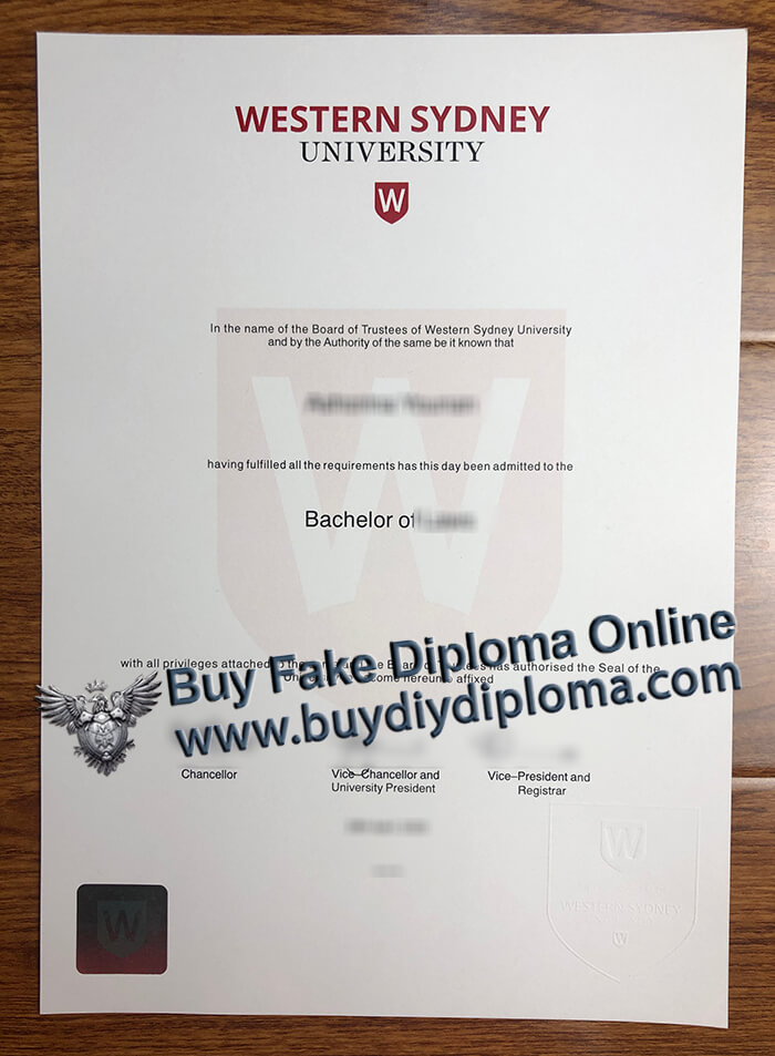 Western Sydney University fake diploma 