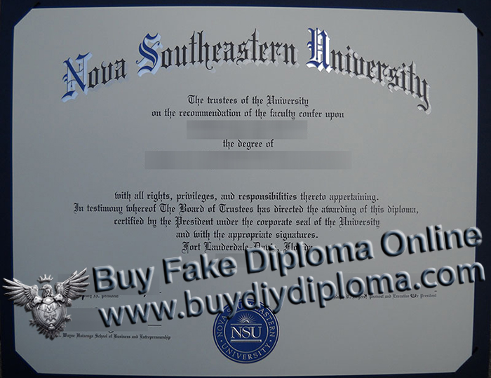 Nova Southeastern University degree