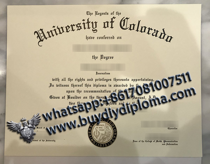 University of Colorado Boulder degree