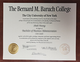 Bernard M. Baruch College diploma