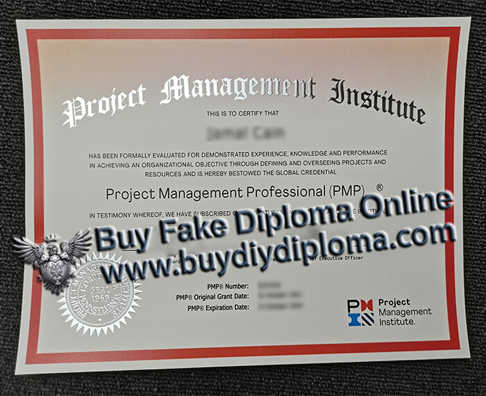 PMP certificate