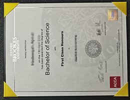 Oxford Brookes University diploma