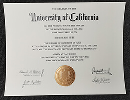 UCSD diploma