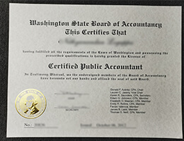 Washington CPA certificate