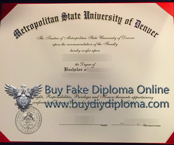 MSU Denver diploma