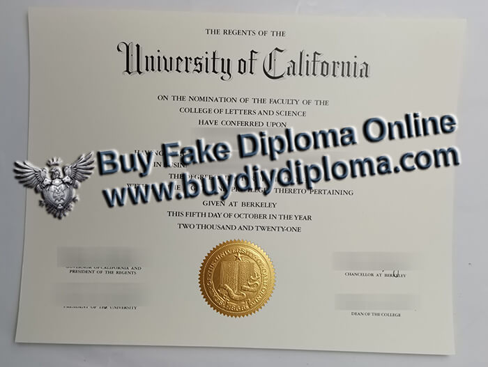 UC Berkeley diploma 