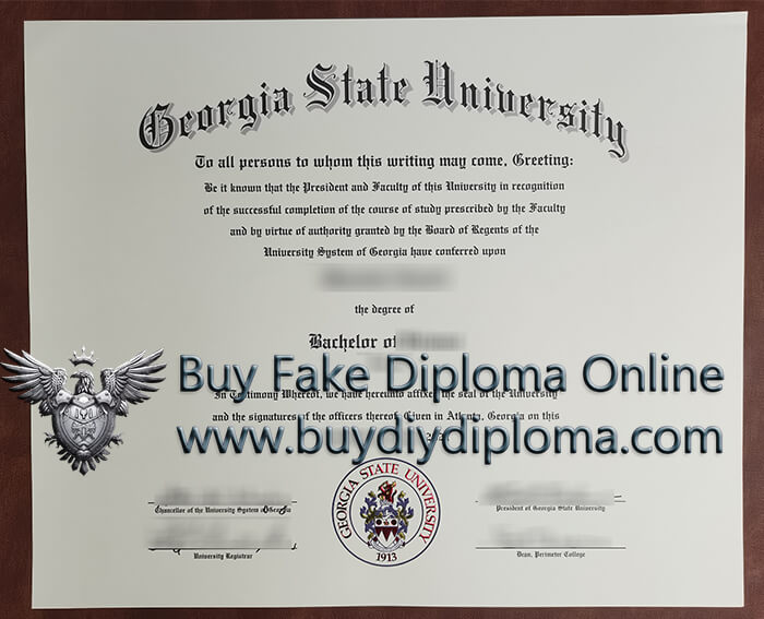 Georgia State University diploma 