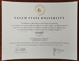 Salem State University diploma, SSU diploma
