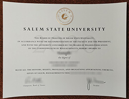 Salem State University diploma, SSU diploma