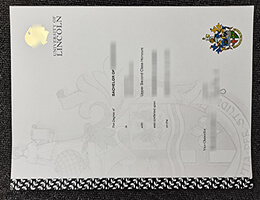 fake University of Lincoln diploma