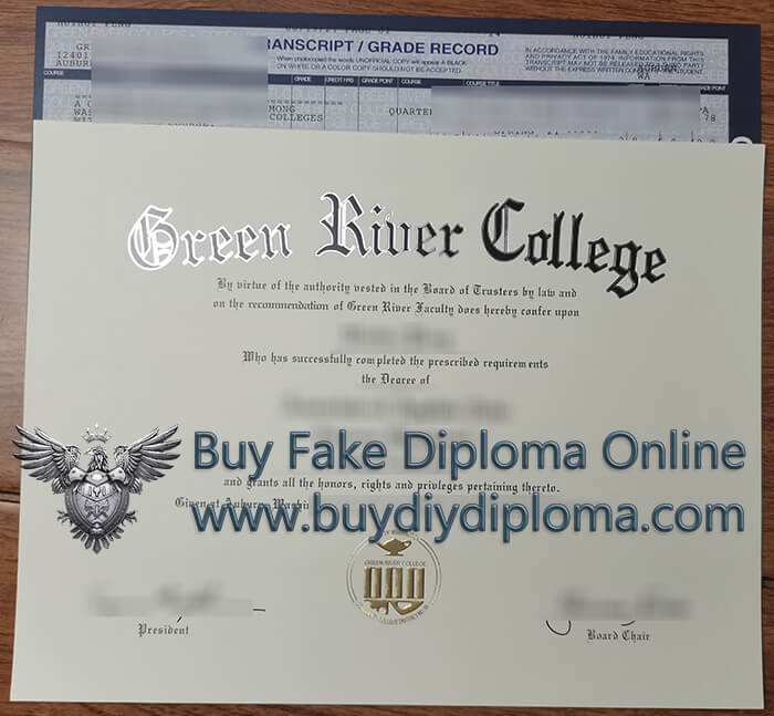Green River College diploma and transcript 