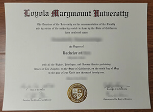 Loyola Marymount University Diploma