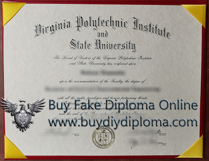 Virginia Polytechnic Institute and State University diploma