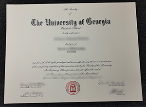 University Of Georgia Diploma Certificate, University Of Georgia degree