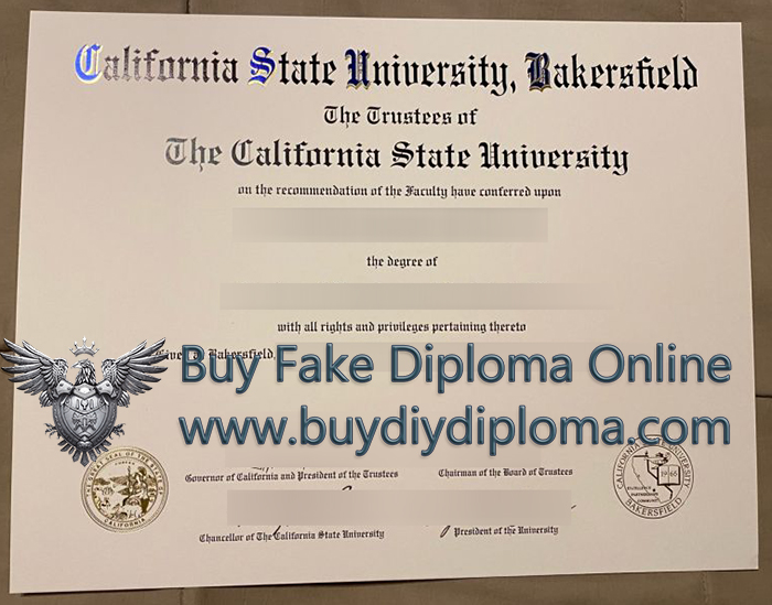 CSU Bakersfield diploma 