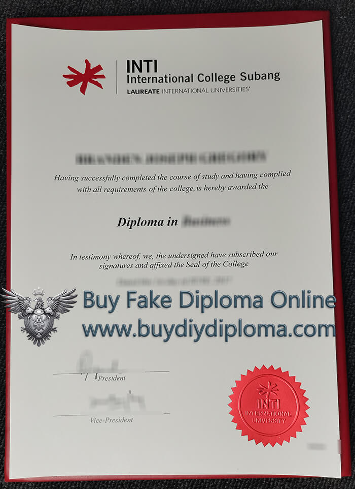 INTI International University diploma 