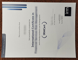 IRM International Certificate