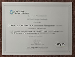 CFA UK Level 4 Certificate