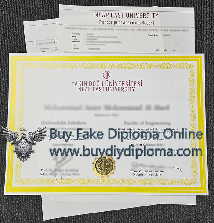  Yakın Doğu Üniversitesi degree with transcript 