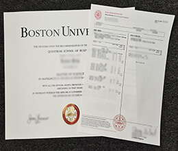 Boston University Diploma With Transcript online