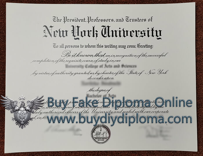 NYU diploma