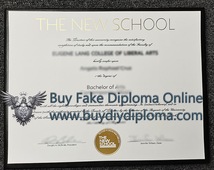 New School diploma 