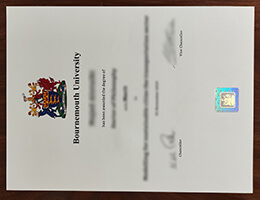 Bournemouth University Degree Certificate