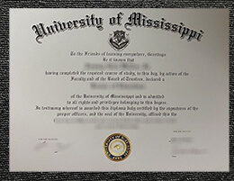 University of Mississippi diploma