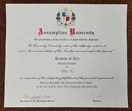 Assumption University diploma