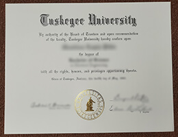 Tuskegee University diploma