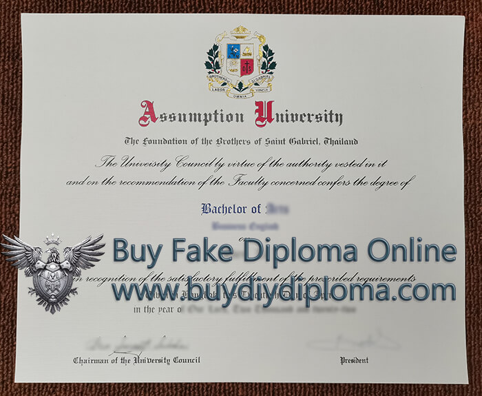 Assumption University diploma