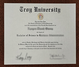 Troy University diploma